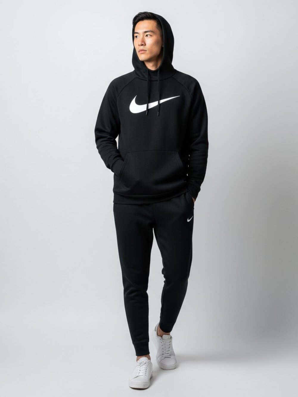 NIKE Dri-FIT 2 Piece Sweatsuit Men's Size M Terry Hoodie Joggers Gift Set NWT